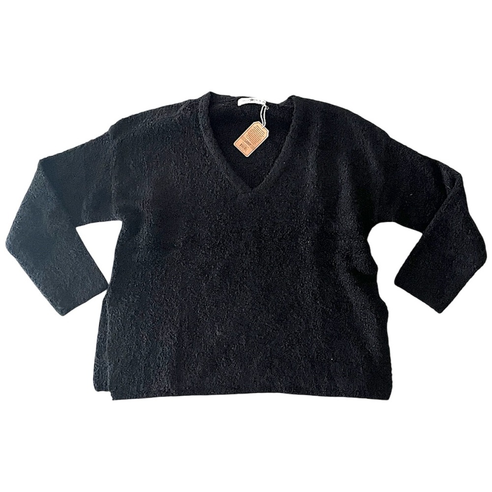 NWT Natural Life Fluffy V-Neck Sweater